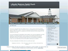 Tablet Screenshot of lafayettembchurch.org